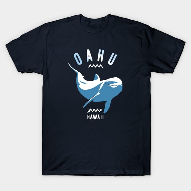 Swimming With Dolphins Oahu Hawaii - Scuba Diving T-Shirt by TMBTM